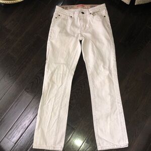 Converse one a star white jeans size 28x30.